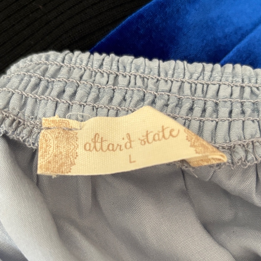 Altar'd State Light Blue Ruffled Tank Top - Picture 2 of 4